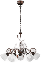 Trio Lighting Traditio lysekrone, 5 arme