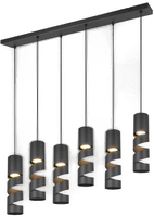 Trio Lighting Taklampe Stream - Matt svart