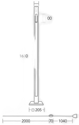 Herzblut LED-gulvlampe Karl K