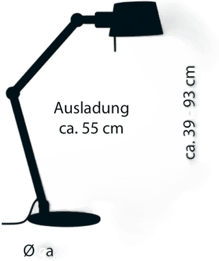 Hell Medo skrivebordslampe E27