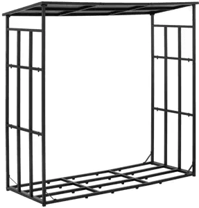 Hillvert Vedstativ med tak 400 kg