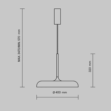 Maytoni LED-hengelampe Gerhard, Ø 40 cm