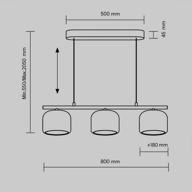 Maytoni LED-hengelampe Spirito, dimbar