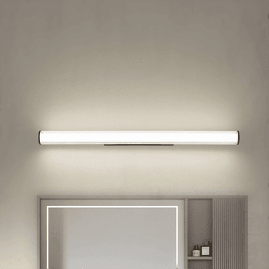Lindby LED-vegglampe Kirka, svart, 90 cm