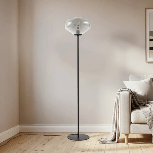 Lindby Lelia gulvlampe, røykgrå