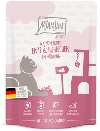 Mjamjam Quetschie And & Kylling 24 x 300 g