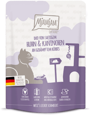Mjamjam Quetschie Kylling & Kanin 24 x 300 g