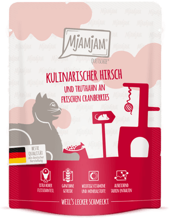 Mjamjam Quetschie Hjort & Kalkun 24 x 300 g
