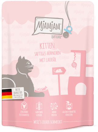 Mjamjam Quetschie Kitten Kylling 24 x 300 g