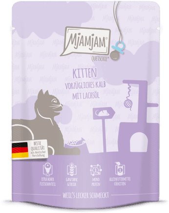 Mjamjam Quetschie Kitten Kalv 24 x 300 g