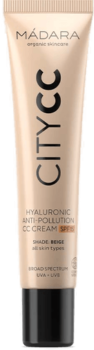 Mádara City CC Hyaluronic CC Cream SPF15 Beige