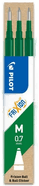 Adlibris Pilot FriXion Refill 0,7 grønn (3)
