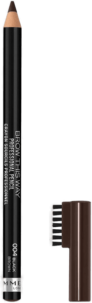 Rimmel Brow This Way Professional Pencil 004 Black Brown
