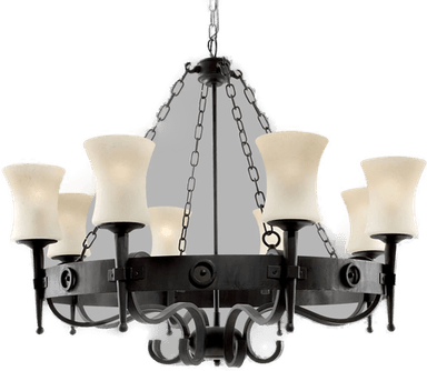 Searchlight Lysekrone Cartwheel 8 lyskilder