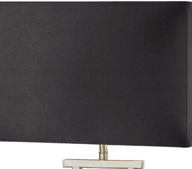 Searchlight Club bordlampe, sølv/svart