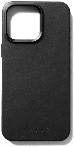 Mujjo Leather Case iPhone 15 Pro Max - Svart