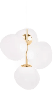 Tom Dixon Melt Chandelier small 103 cm Opal-gold