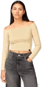 Levi's Lexie longsleeve Hvit S