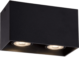 Lucide Bodi Taklampe 2xGU10 Sort