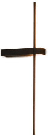 Lucide LED-vegglampe Segin 60 cm svart