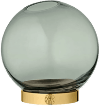 AYTM Globe vase small grønn-messing