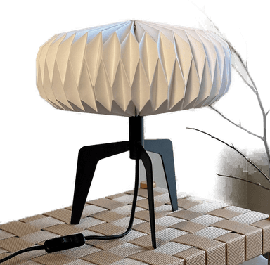 Dyberg Larsen Ventnor bordlampe, svart/hvit