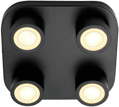 Nordlux LED-taklampe Clyde, svart