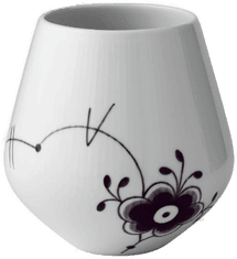 Royal Copenhagen - Sort Mega Riflet vase