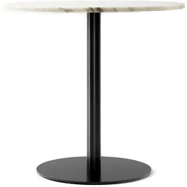 Audo Copenhagen Harbour Column Dining Table Ø80 Hvit Marmor