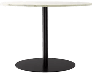 Audo Copenhagen Harbour Column Dining Table Ø105, Hvit Marmor