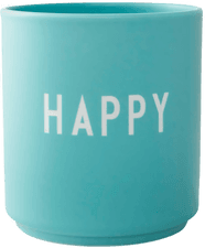 Design Letters favorittkopp 25 cl Happy-aqua blue