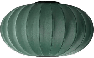 Made By Hand Knit-Wit 76 Oval lampe Tweed green