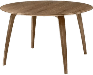 Gubi Skiva Matbord Valnöt Runt