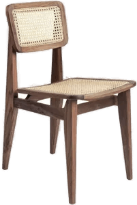 Gubi C-Chair French Cane Walnut