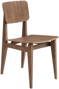 Gubi C-Chair Spisestol, American Walnut Oiled Base