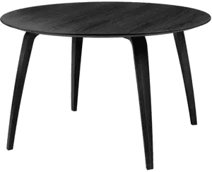 Gubi Skiva Matbord, Svartbetsad Ask