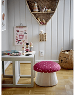 Bloomingville Mini Lue Puff Rød Ø37x30 cm