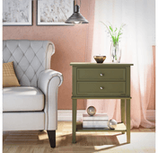 Dorel Home Franklin Sidebord 56x39 cm Olivengrønn