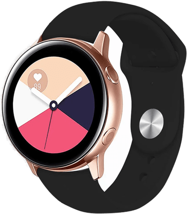 Incover Silikonrem til Huawei Watch GT 4 (41mm) / Garmin Venu 3S (18mm) - Svart