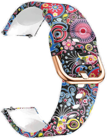 Eiderwood Smartklokke Silikonrem Paisley-Blomster