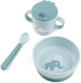 Done By Deer Elphee foodie first meal sett 3 deler Blue