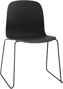 Muuto Visu Chair, Sled Base, Black