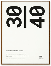 Paper Collective ramme plexiglass mørk eik 30 x 40 cm