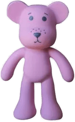 Oopsy Bamse Naturgummi Rosa