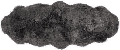 Warm & Comfy Saueskinn 160 cm Mørk grå