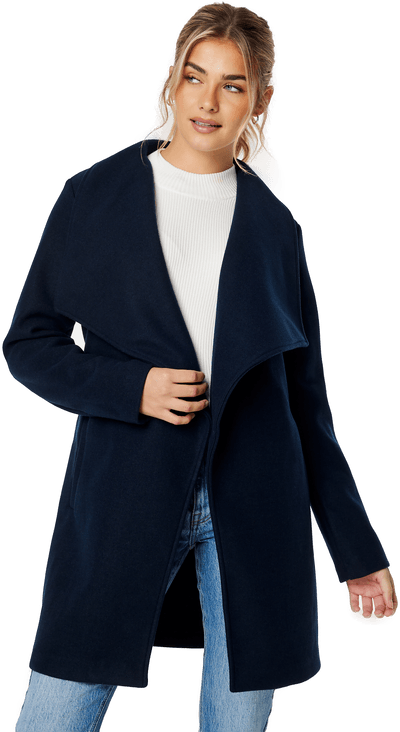 Vila Cooley Collar Belt Coat