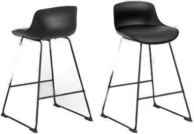 Ac Design Furniture Barstol Tiam, 2-pk Svart