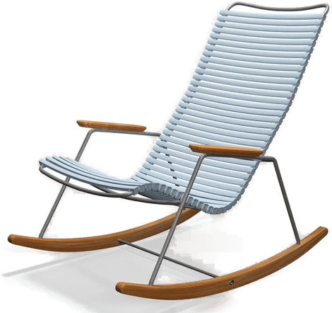 Houe Click gyngestol lyseblå