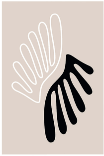 Malerifabrikken Poster The Leaf Beige