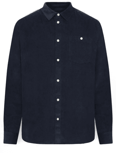 Knowledgecotton Apparel Corduroy Shirt Total Eclipse